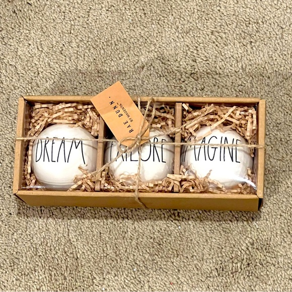 Rae Dunn Other - ⭐️BOGO FREE⭐️ NIB Rae Dunn “Dream, Explore, Imagine” Ornaments